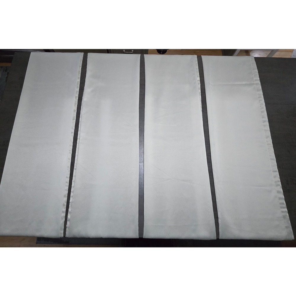 Set of 4 Room Darkening‎ Curtain Panels Greige Light Gray/Tan Heavy Weight